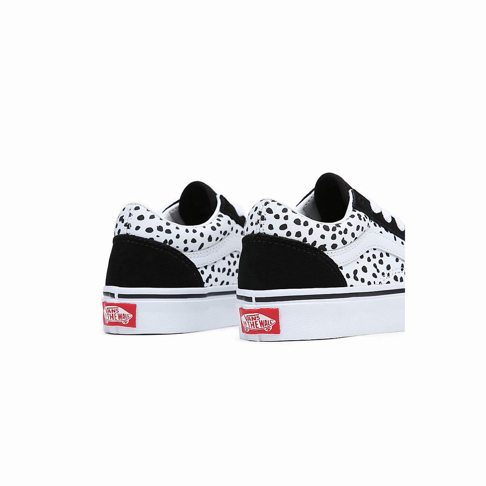 Kids' Vans Old Skool (4-8 years) Sneakers Black / White | USA79438