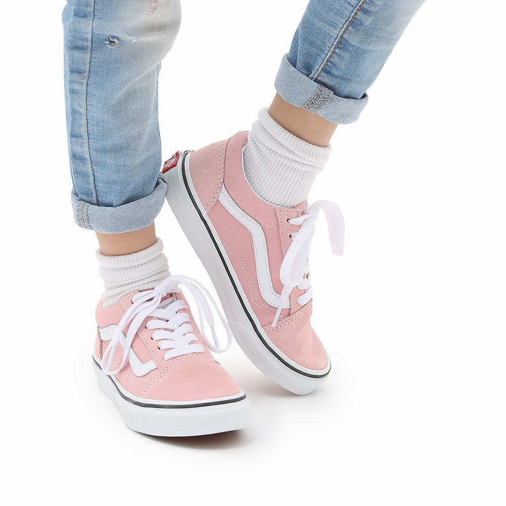 Kids' Vans Old Skool (4-8 years) Sneakers Pink | USA84093