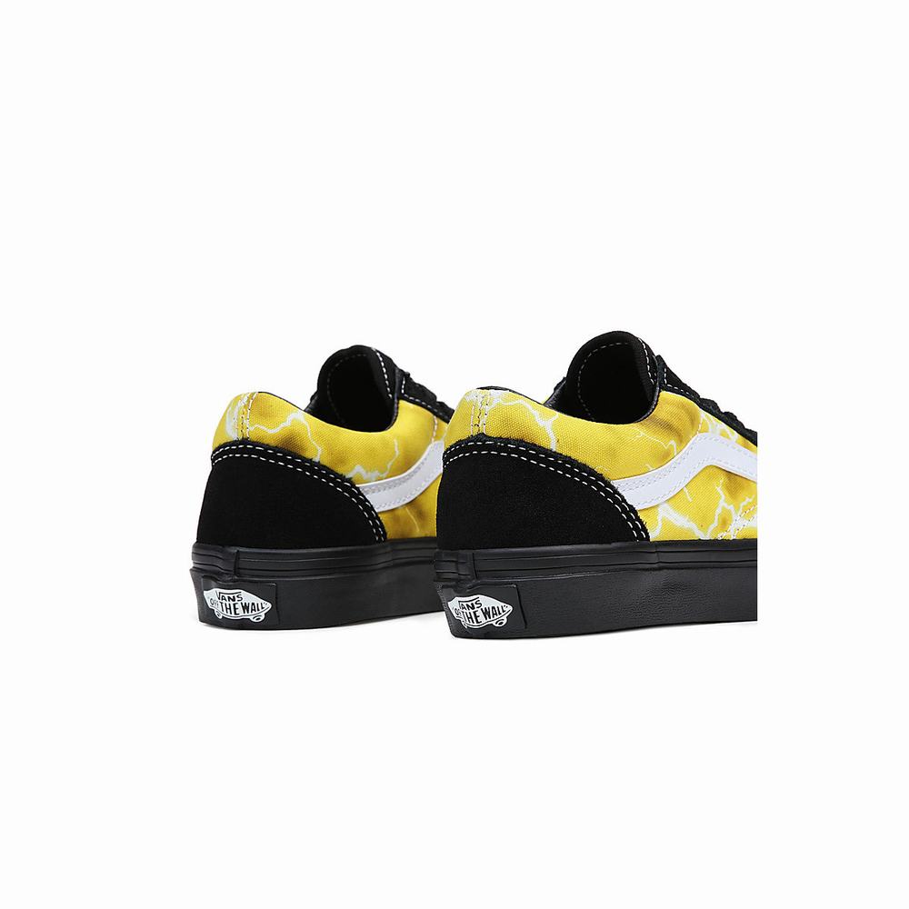 Kids' Vans Old Skool (4-8 years) Sneakers Black / Yellow | USA90627