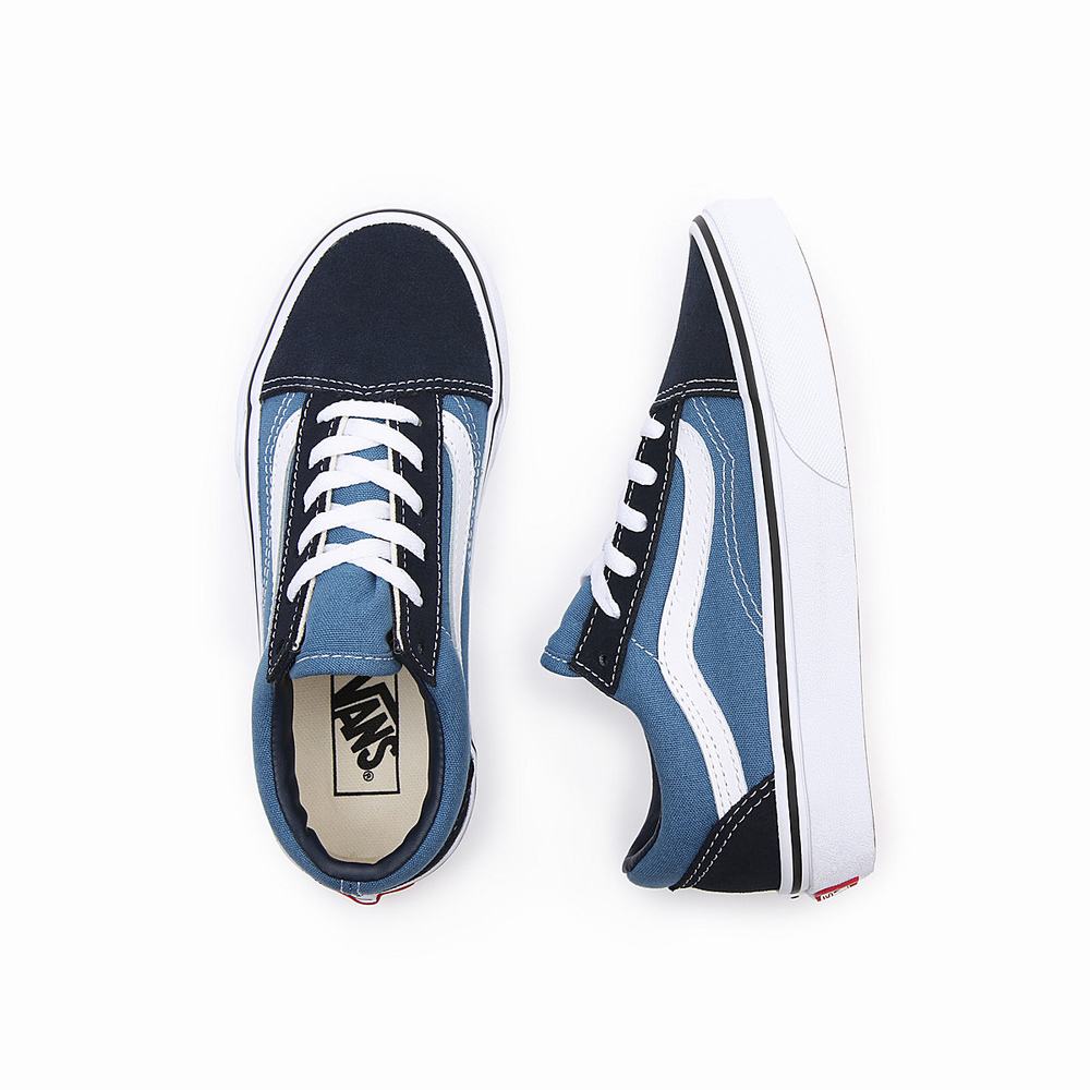 Kids' Vans Old Skool (4-8 years) Sneakers Navy | USA97163