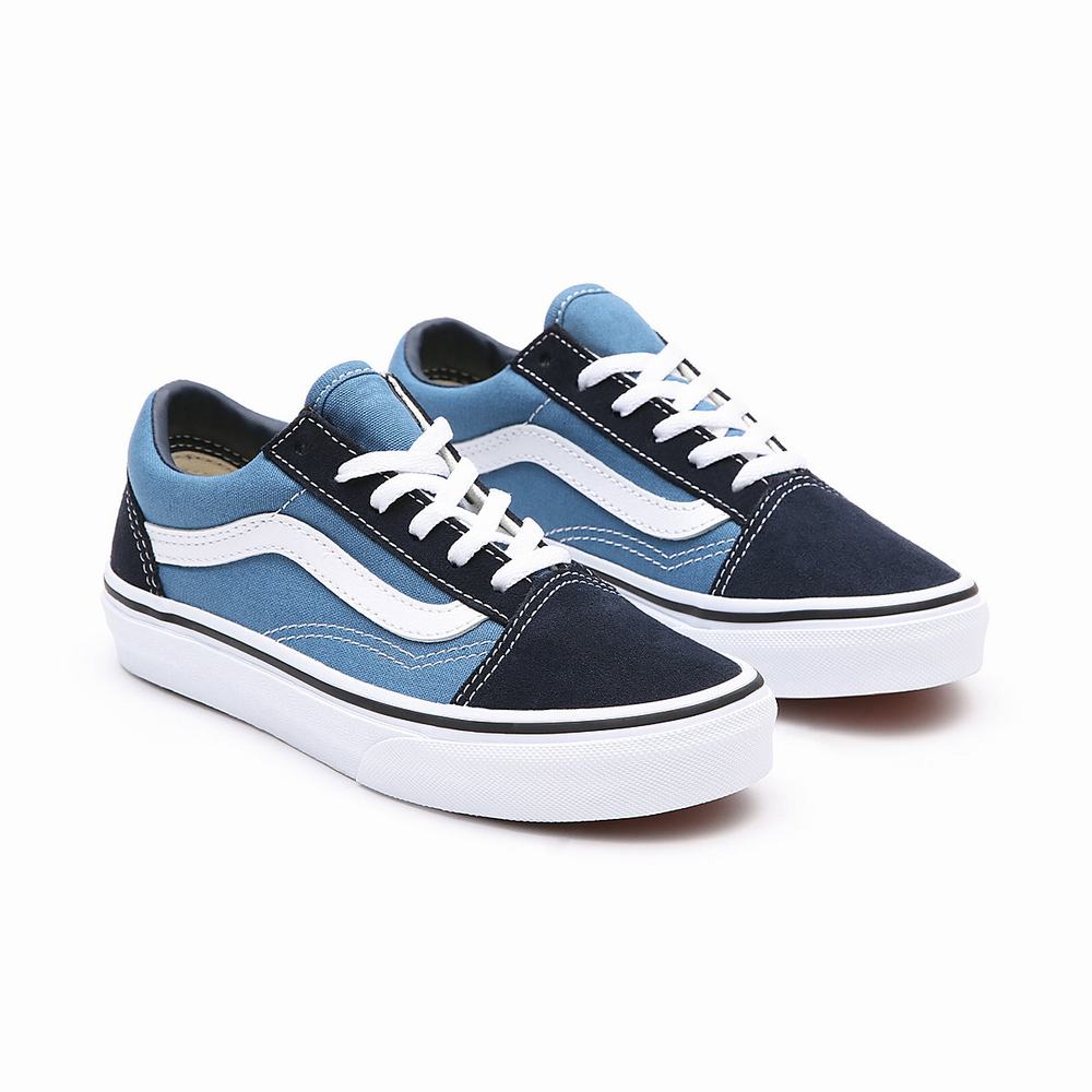 Kids\' Vans Old Skool (4-8 years) Sneakers Navy | USA97163