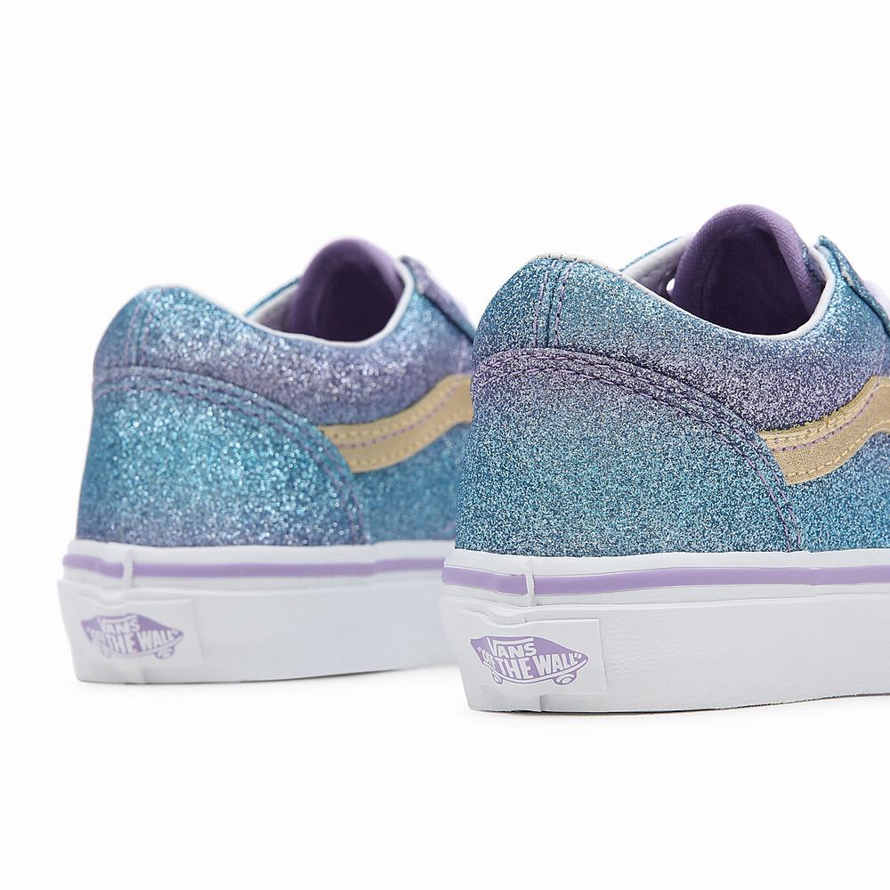 Kids' Vans Ombre Glitter Old Skool (4-8 years) Sneakers Purple | USA82751