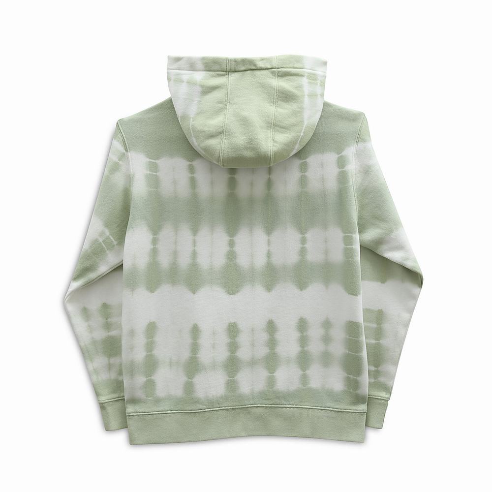 Kids' Vans PEACE OF MIND TIE DYE PO CELADON GREEN-TIE DYE Sweatshirts Green | USA56381