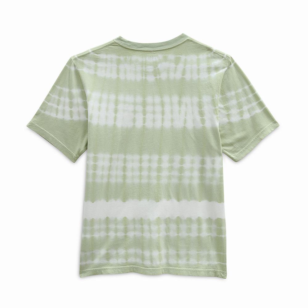 Kids' Vans PEACE OF MIND TIE DYE SS CELADON GREEN-TIE DYE T Shirts Green | USA40198