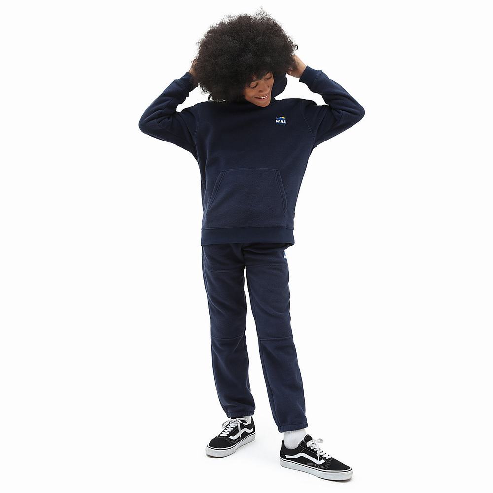 Kids' Vans Polar Fleece (8-14 years) Pants Blue | USA42530