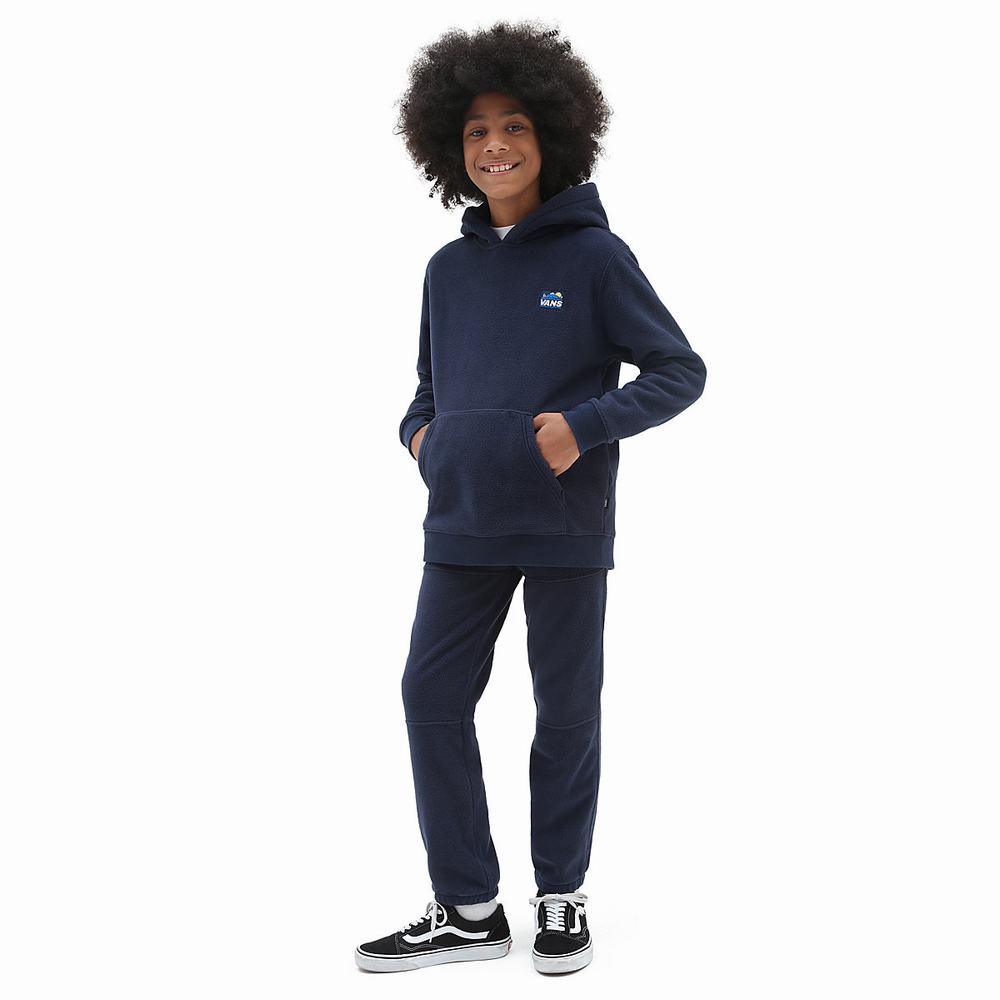 Kids' Vans Polar Fleece (8-14 years) Pullover Blue | USA95273