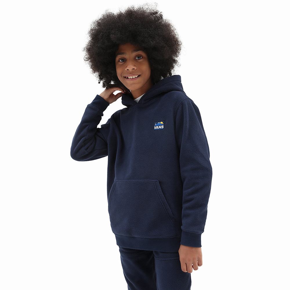 Kids\' Vans Polar Fleece (8-14 years) Pullover Blue | USA95273