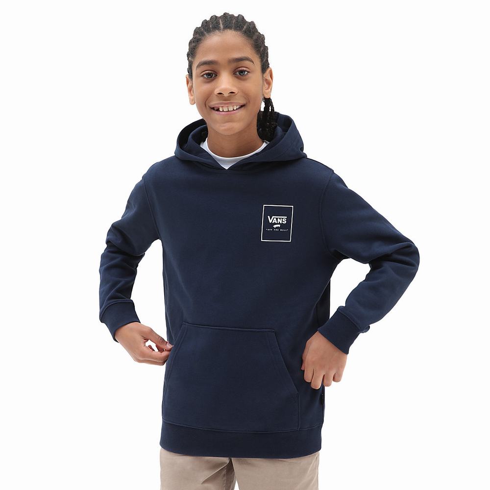 Kids' Vans Print Box Back (8-14 years) Hoodie Blue | USA16329