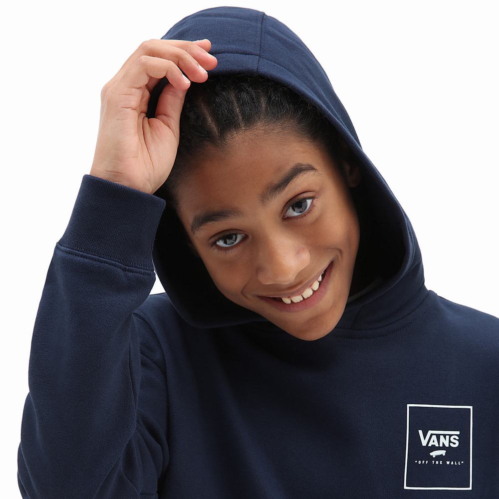 Kids' Vans Print Box Back (8-14 years) Hoodie Blue | USA16329