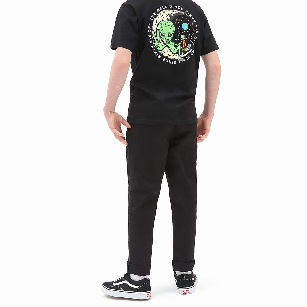 Kids' Vans Range Elastic Waist (8-14 years) Pants Black | USA65037