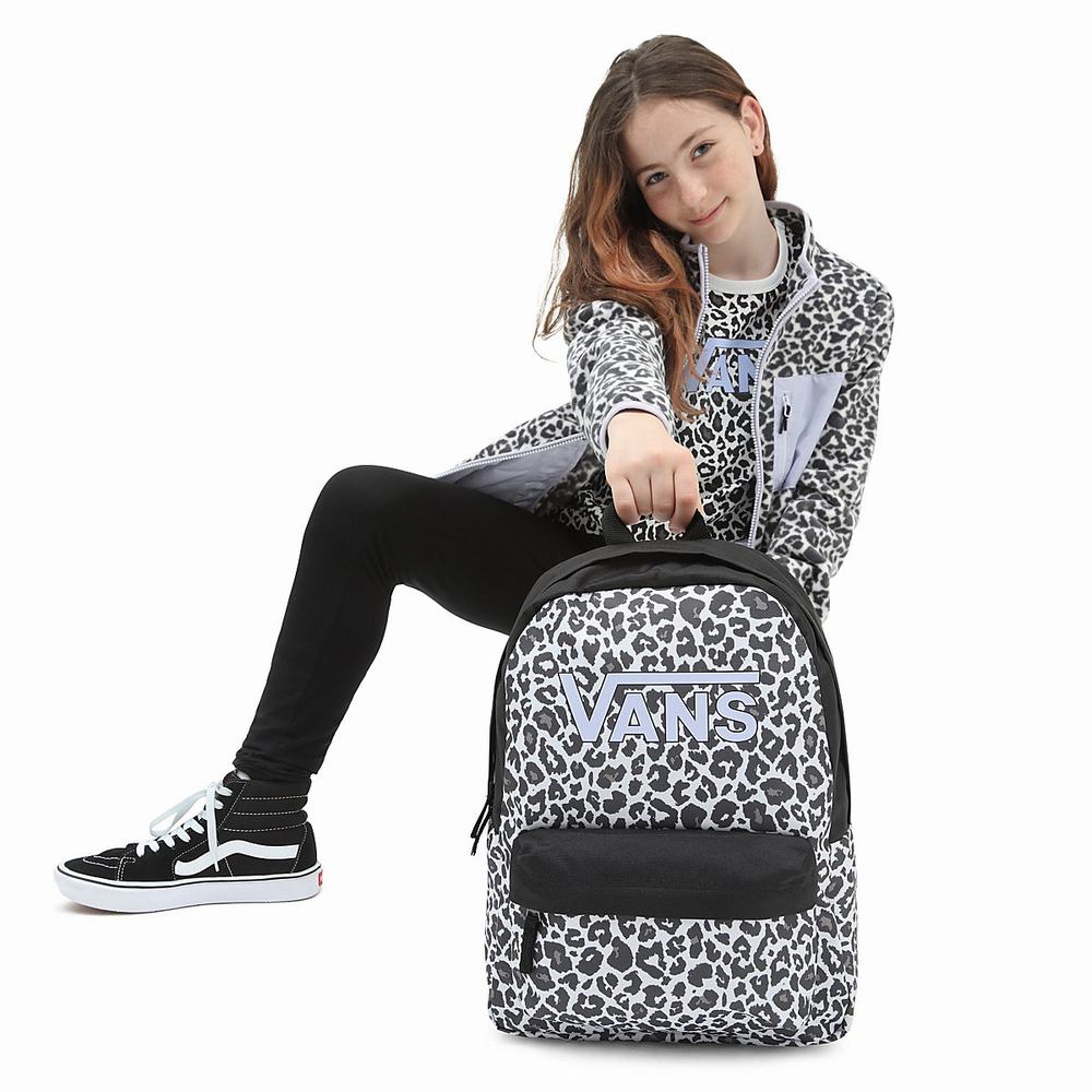 Kids' Vans Realm Backpacks Brown | USA95084