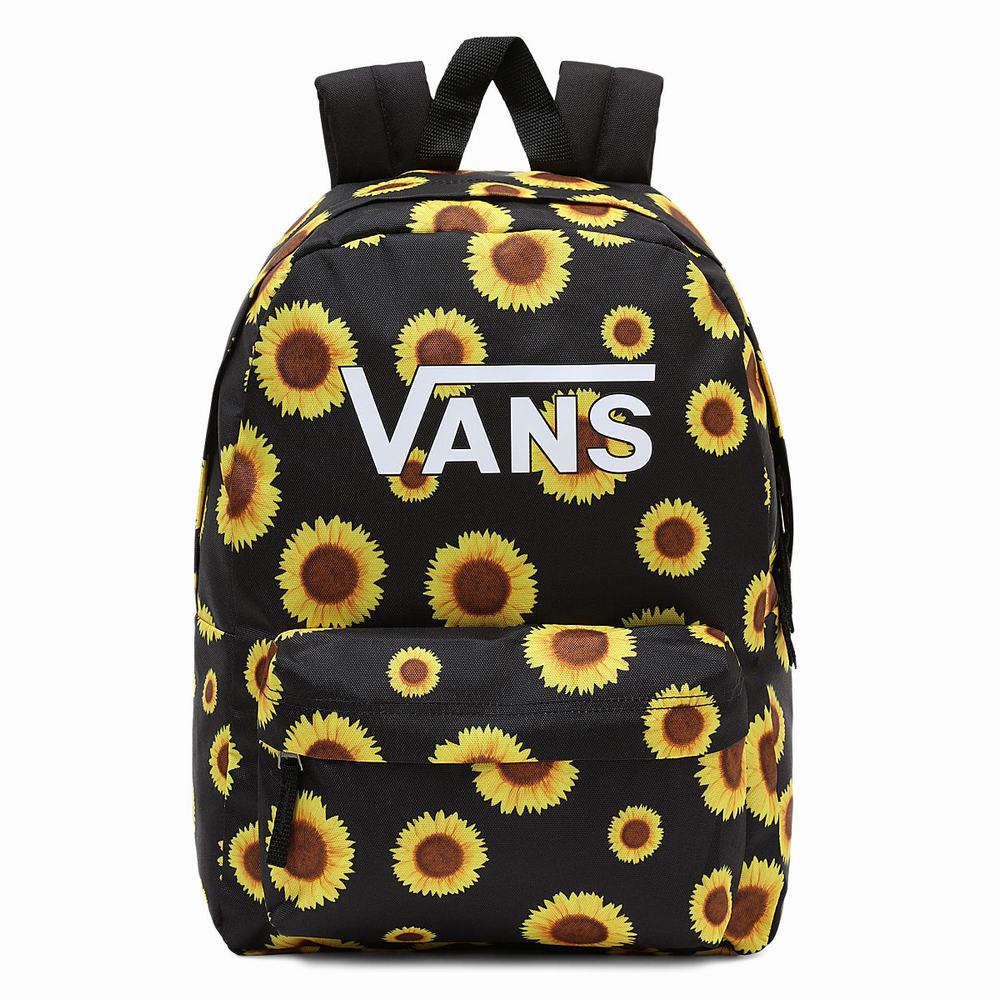 Kids\' Vans Realm Backpacks Yellow | USA42687