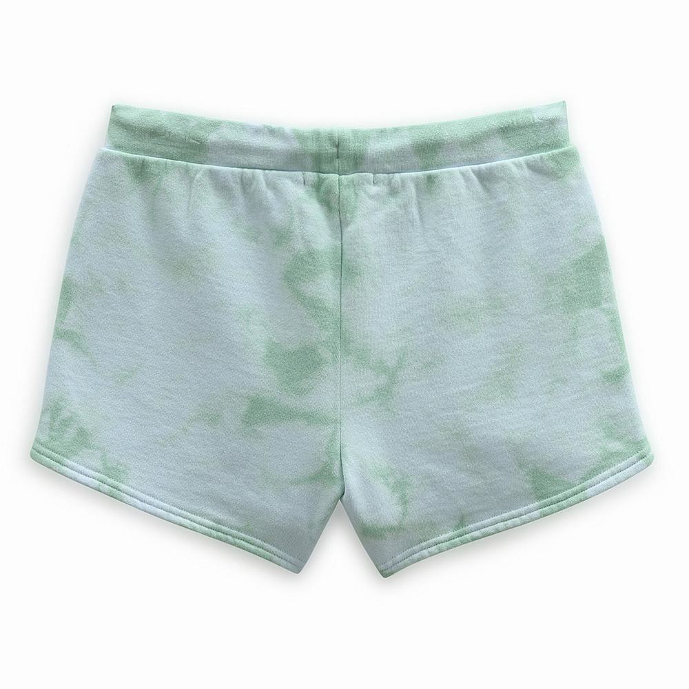 Kids' Vans SAS WASH SHORT GREEN ASH LATTE WASH Shorts Green | USA10925