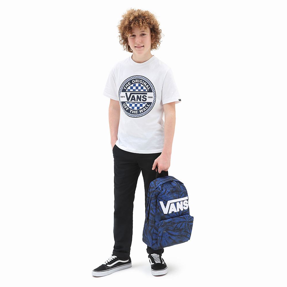 Kids' Vans Seasonal Circle (8-14 years) T Shirts White | USA50421