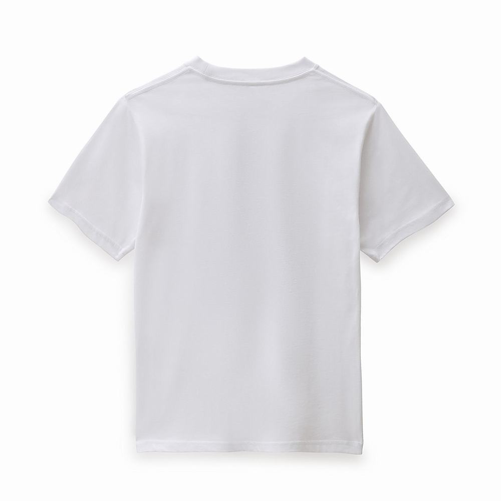 Kids' Vans Seasonal Circle (8-14 years) T Shirts White | USA50421