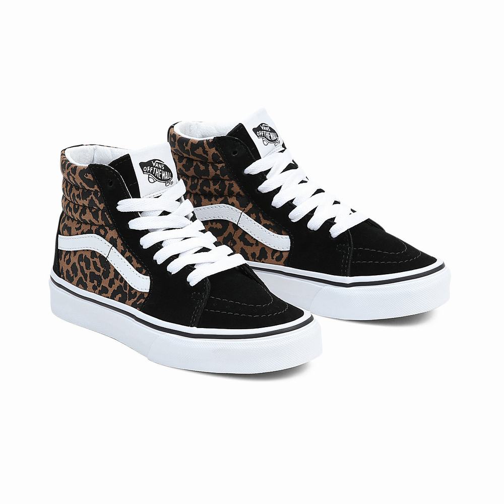 Kids\' Vans Sk8-Hi (4-8 years) Sneakers Brown | USA14687