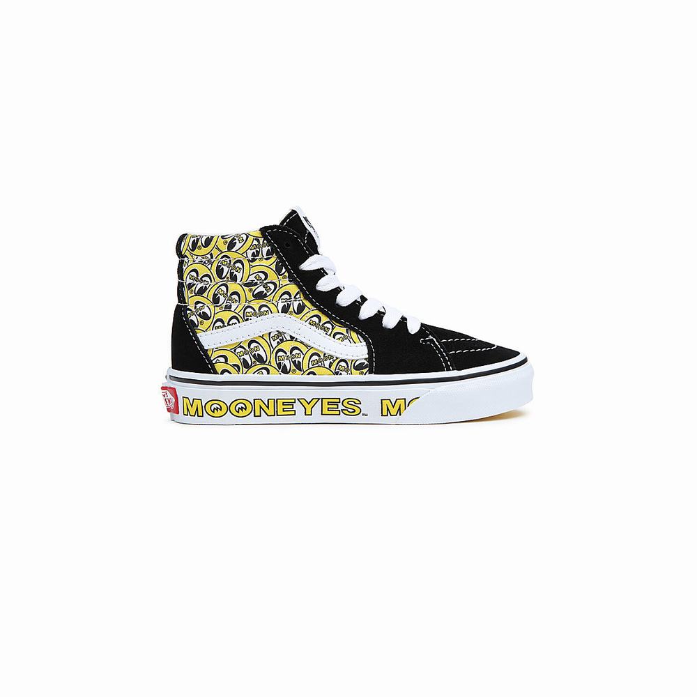 Kids' Vans Sk8-Hi (4-8 years) Sneakers Black | USA74892