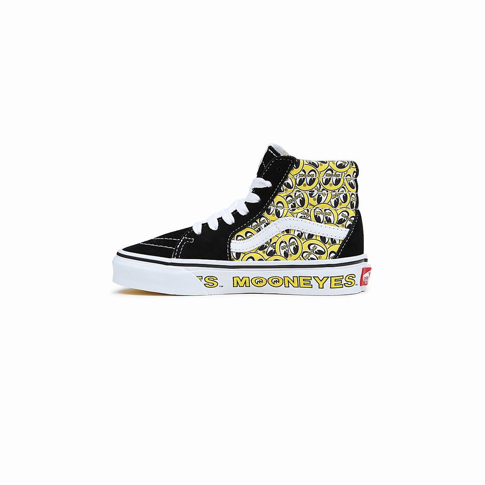 Kids' Vans Sk8-Hi (4-8 years) Sneakers Black | USA74892