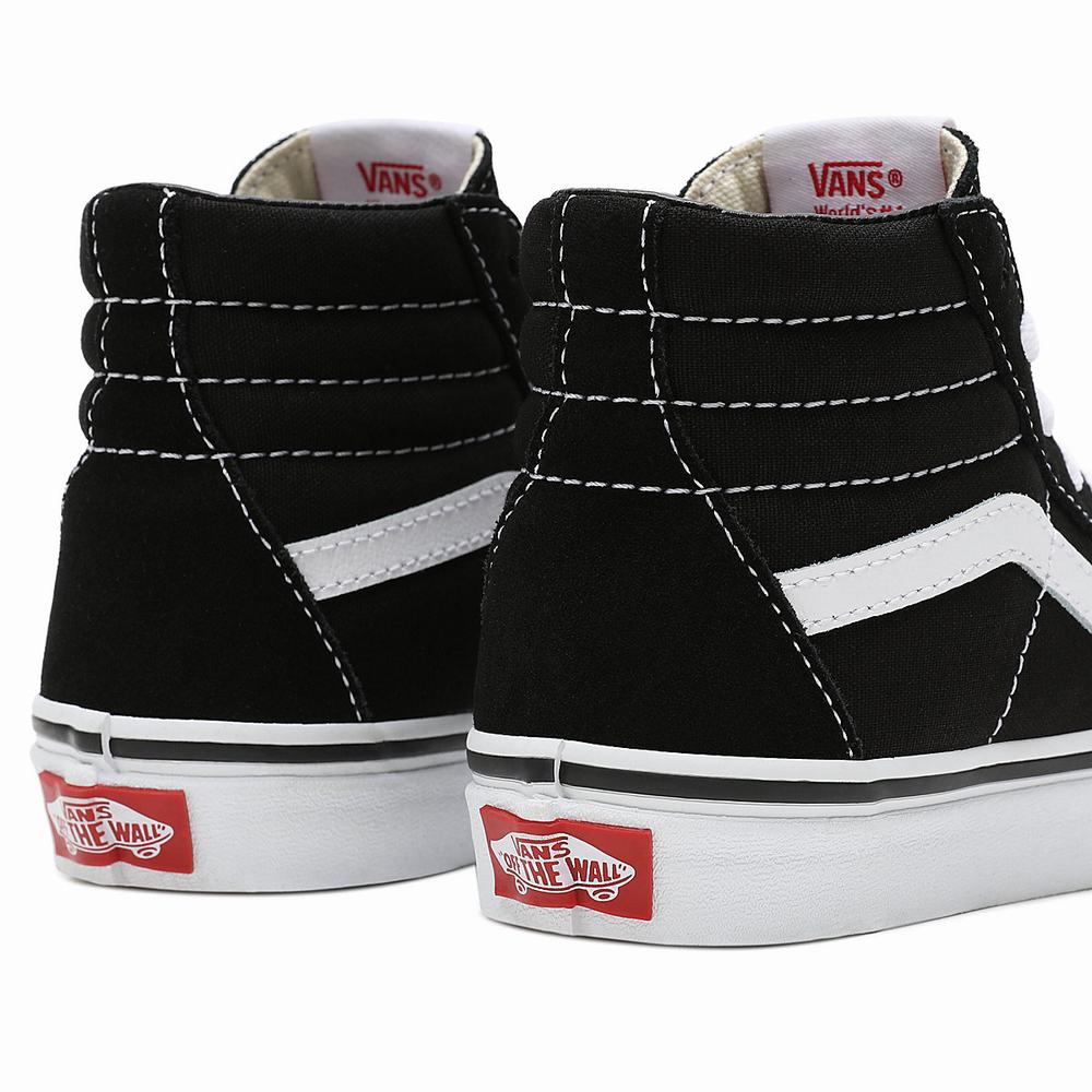 Kids' Vans Sk8-Hi (4-8 years) Sneakers Black | USA98231