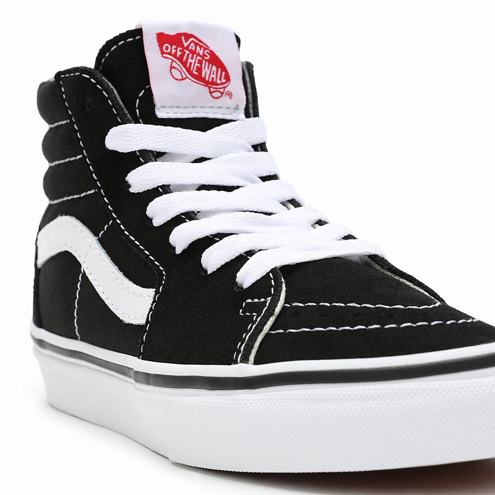 Kids' Vans Sk8-Hi (4-8 years) Sneakers Black | USA98231