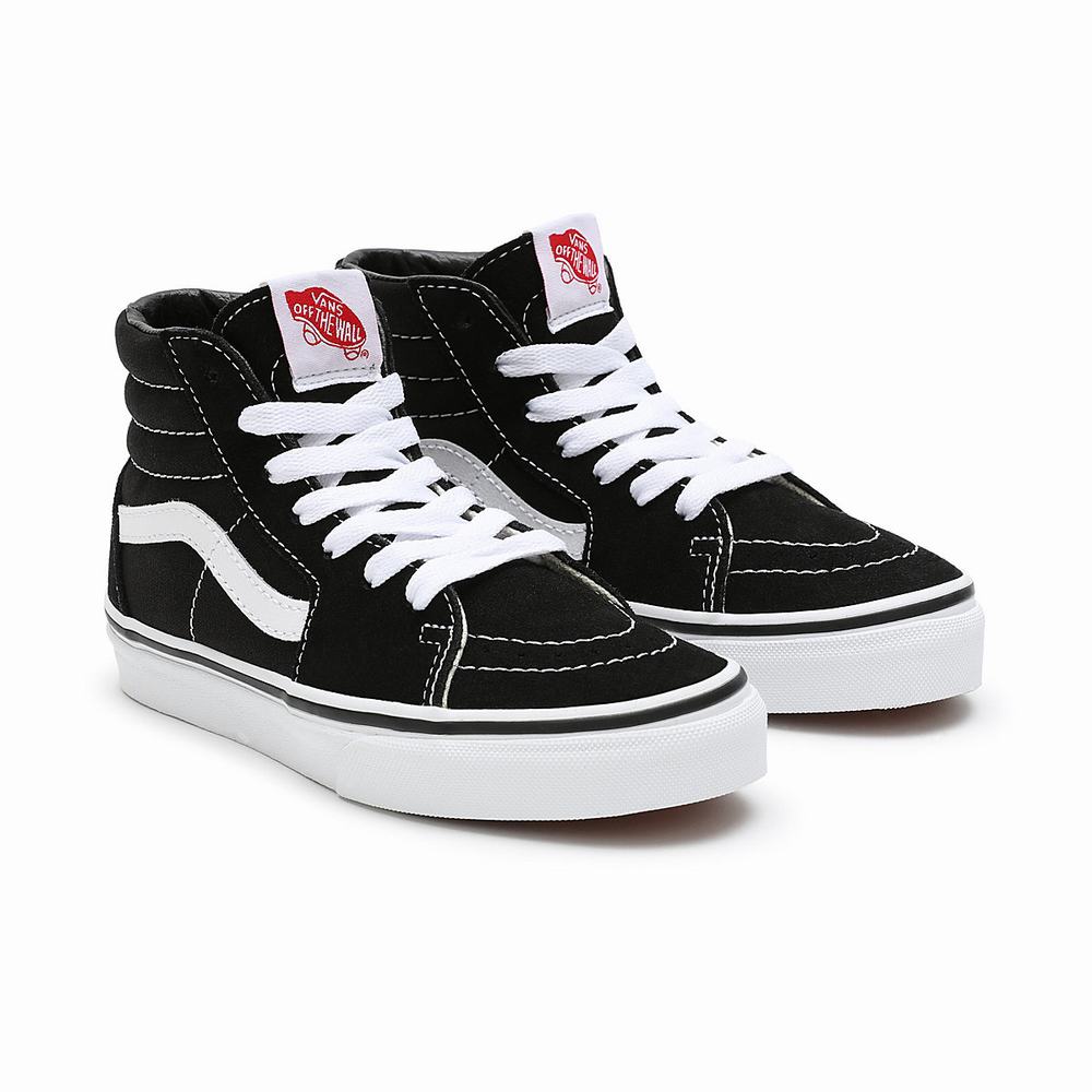 Kids\' Vans Sk8-Hi (4-8 years) Sneakers Black | USA98231