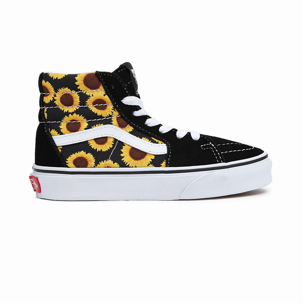 Kids' Vans Sk8-Hi (8-14 years) Sneakers Black | USA70531