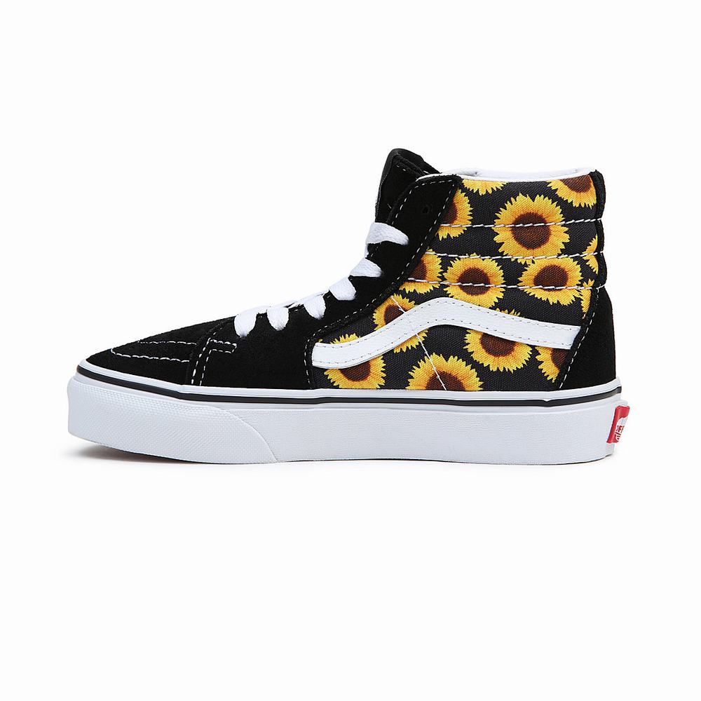 Kids' Vans Sk8-Hi (8-14 years) Sneakers Black | USA70531