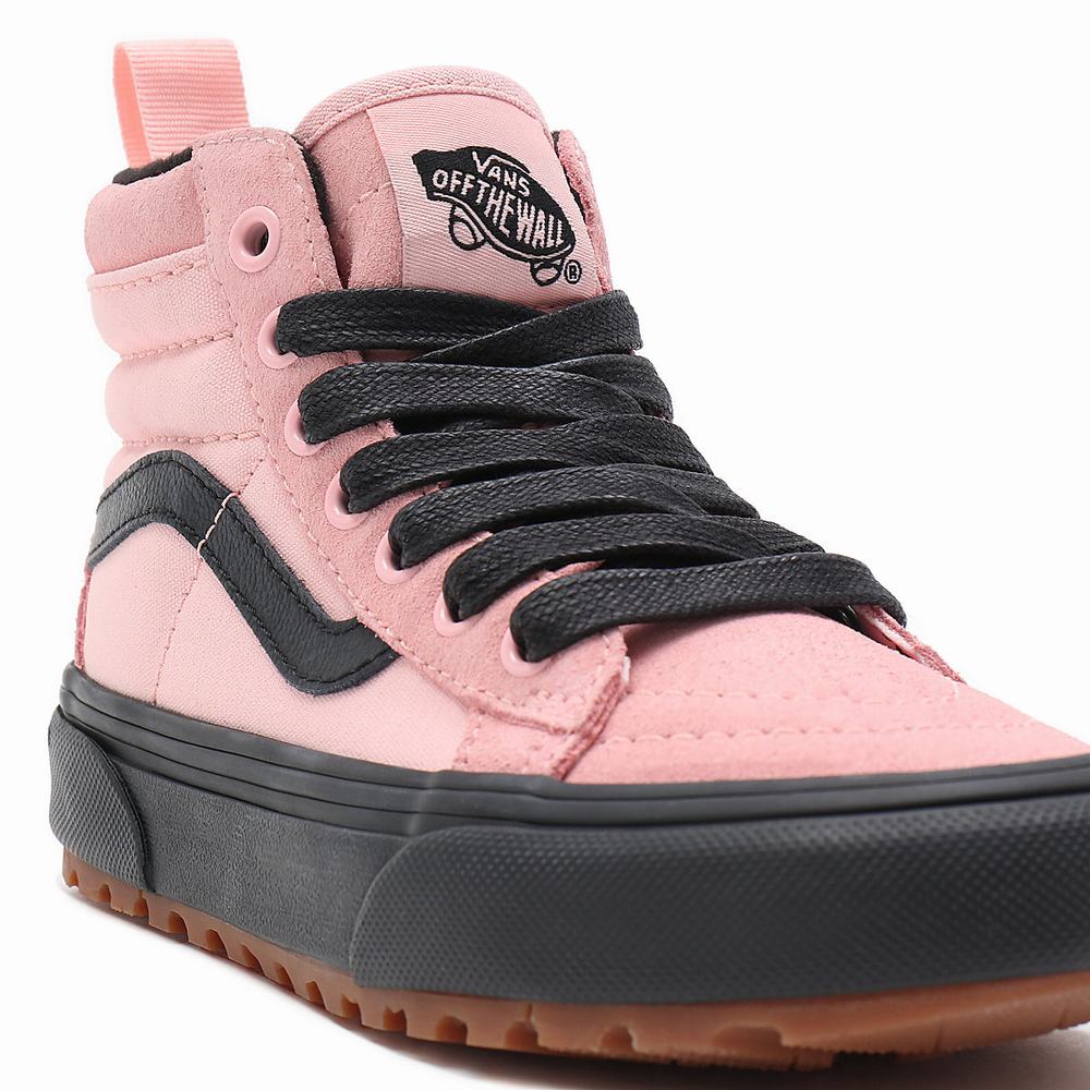 Kids' Vans Sk8-Hi MTE-1 (4-8 years) Sneakers Pink | USA48316