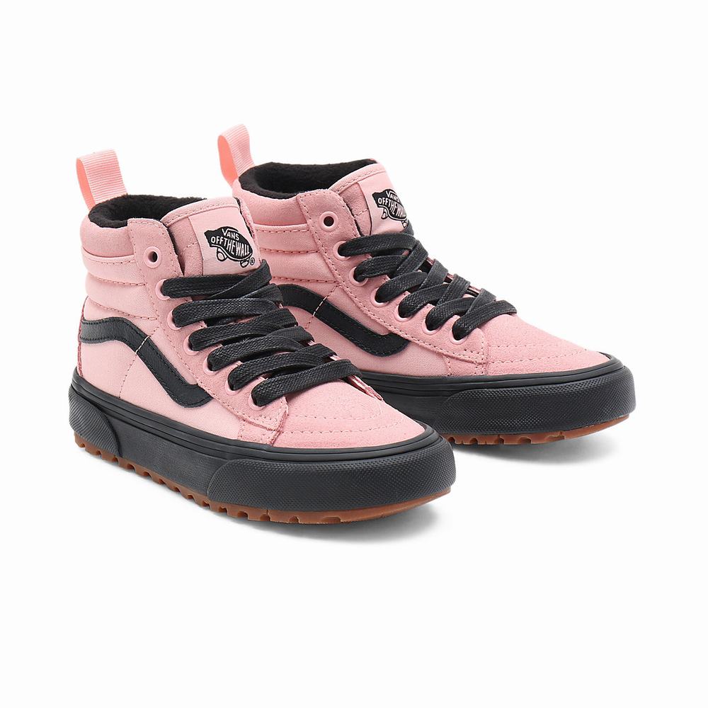 Kids\' Vans Sk8-Hi MTE-1 (4-8 years) Sneakers Pink | USA48316