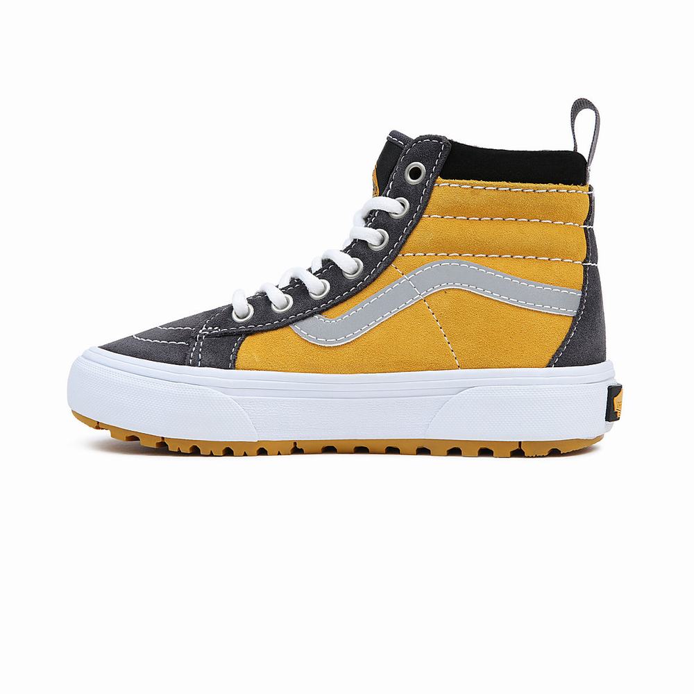 Kids' Vans Sk8-Hi MTE-1 (4-8 years) Sneakers Black / Yellow | USA75931