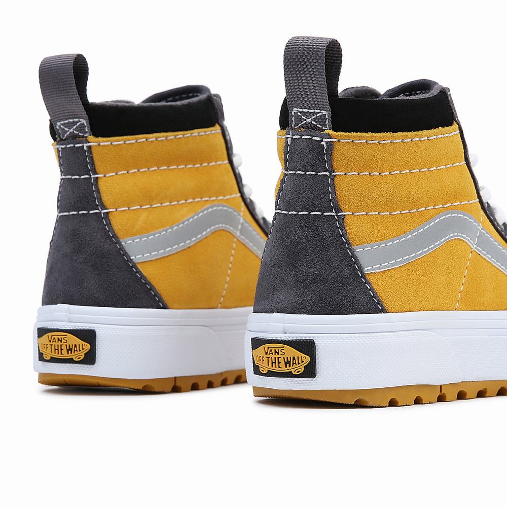 Kids' Vans Sk8-Hi MTE-1 (4-8 years) Sneakers Black / Yellow | USA75931