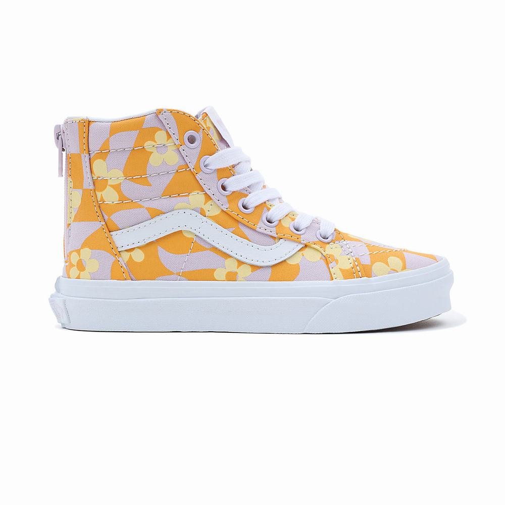 Kids' Vans Sk8-Hi Zip (4-8 years) Sneakers Multicolor | USA58630