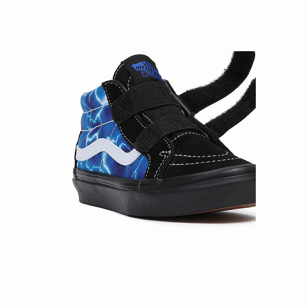 Kids' Vans Sk8-Mid Reissue V (4-8 years) Sneakers Blue / Black | USA37659