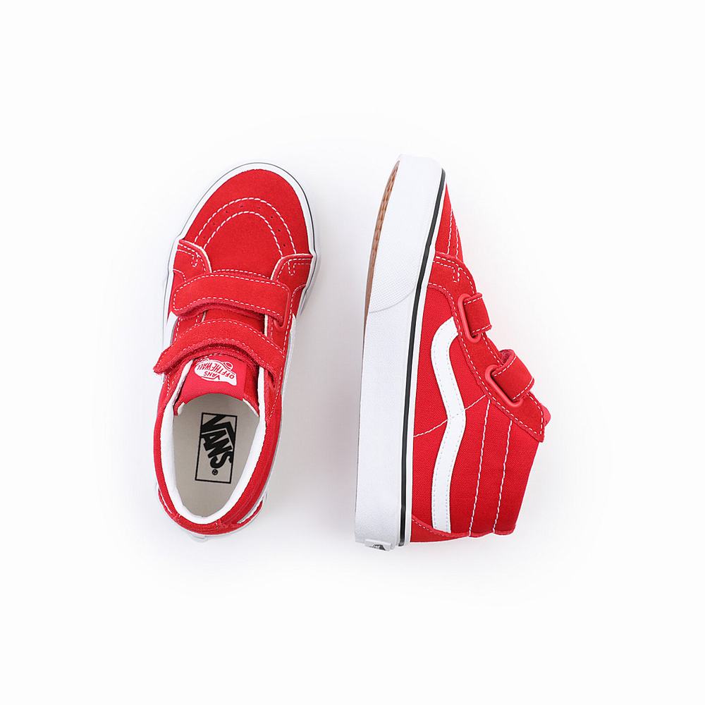 Kids' Vans Sk8-Mid Reissue V (4-8 years) Sneakers Red | USA51749