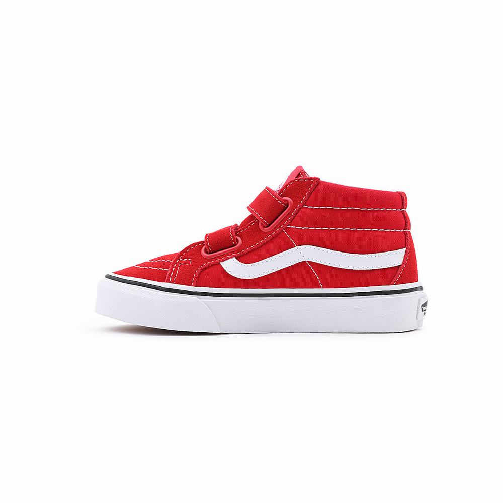 Kids' Vans Sk8-Mid Reissue V (4-8 years) Sneakers Red | USA51749