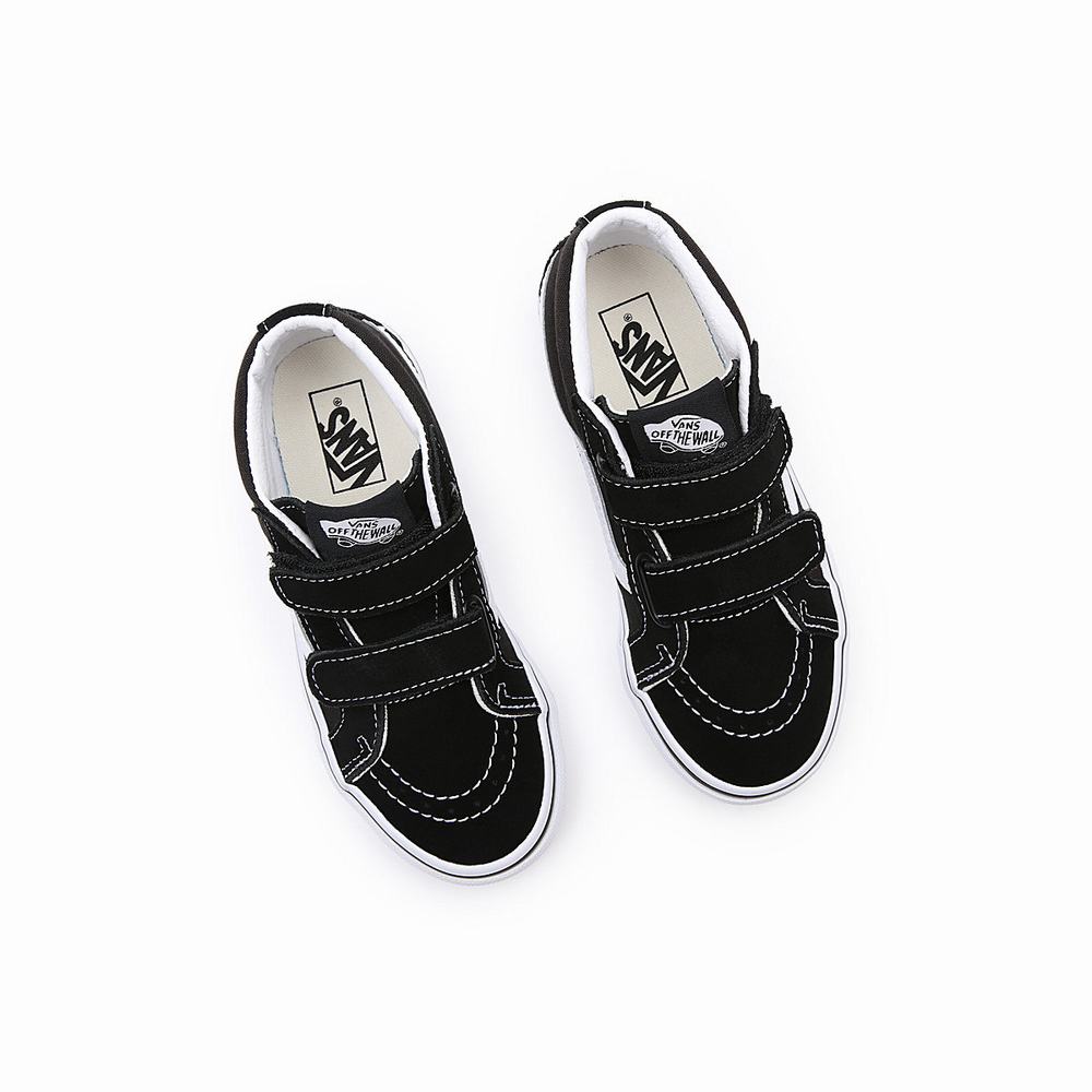 Kids' Vans Sk8-Mid Reissue V (4-8 years) Sneakers Black | USA79831