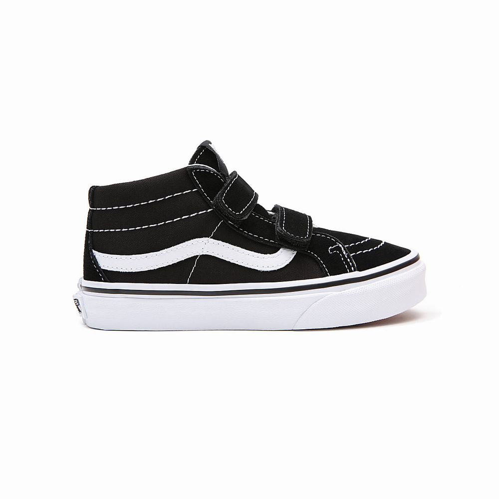 Kids' Vans Sk8-Mid Reissue V (4-8 years) Sneakers Black | USA79831