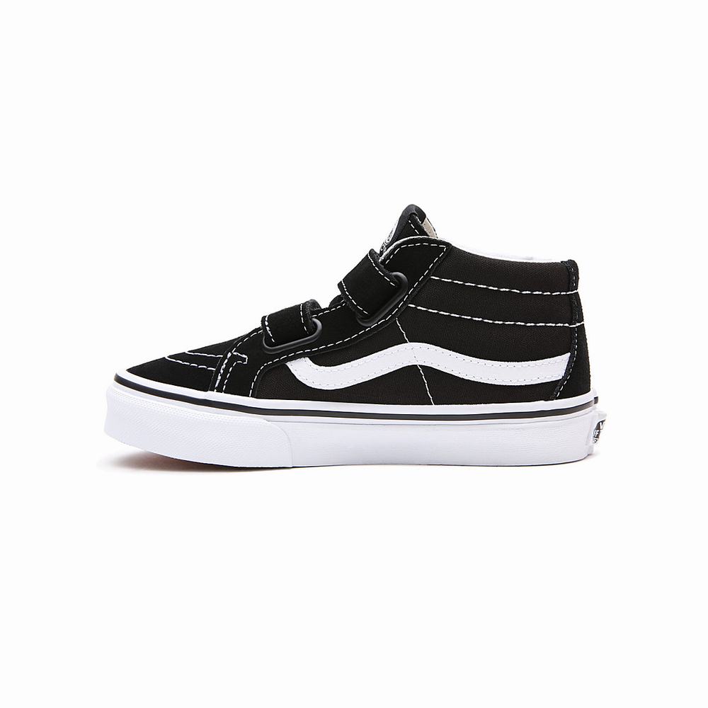 Kids' Vans Sk8-Mid Reissue V (4-8 years) Sneakers Black | USA79831