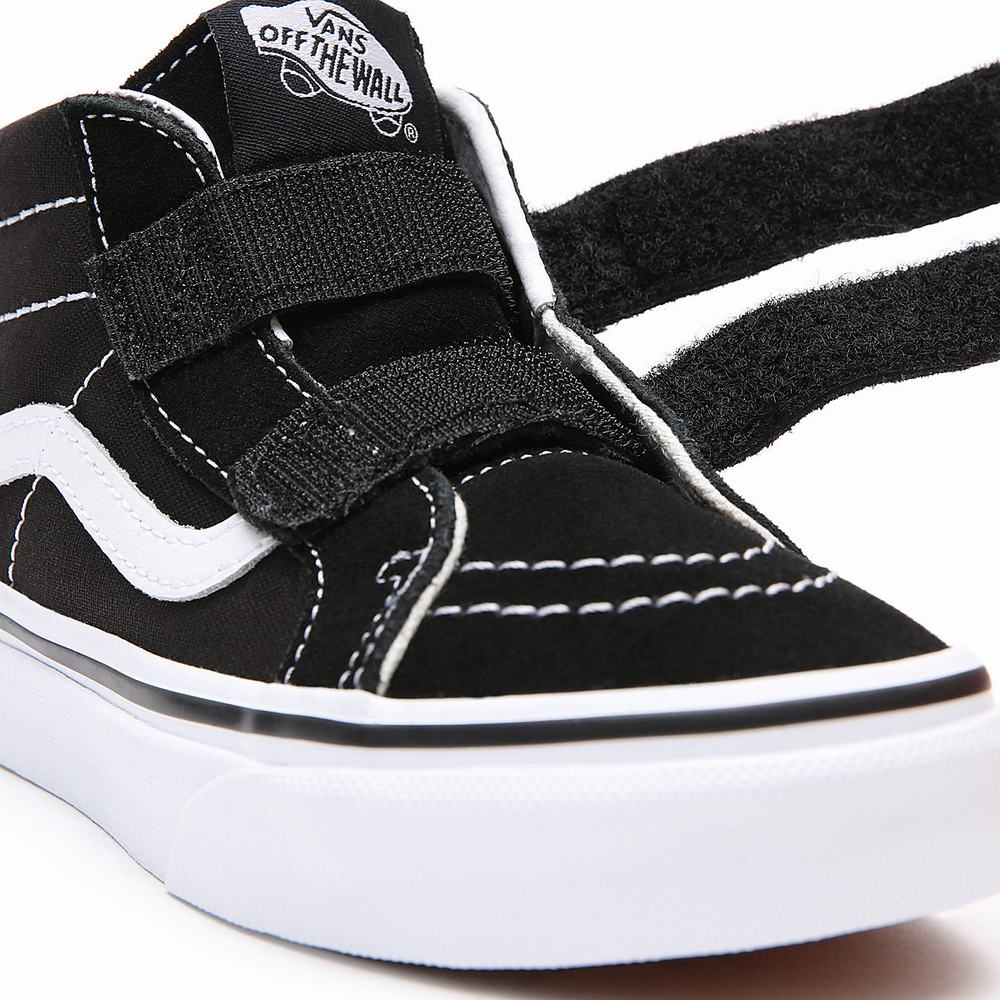 Kids' Vans Sk8-Mid Reissue V (4-8 years) Sneakers Black | USA79831