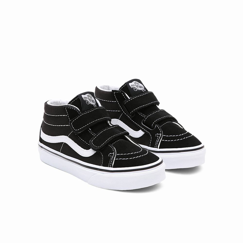 Kids\' Vans Sk8-Mid Reissue V (4-8 years) Sneakers Black | USA79831