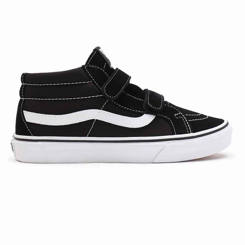 Kids' Vans Sk8-Mid Reissue V (8-14+ years) Sneakers Black | USA56024