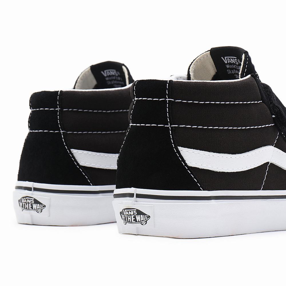 Kids' Vans Sk8-Mid Reissue V (8-14+ years) Sneakers Black | USA56024