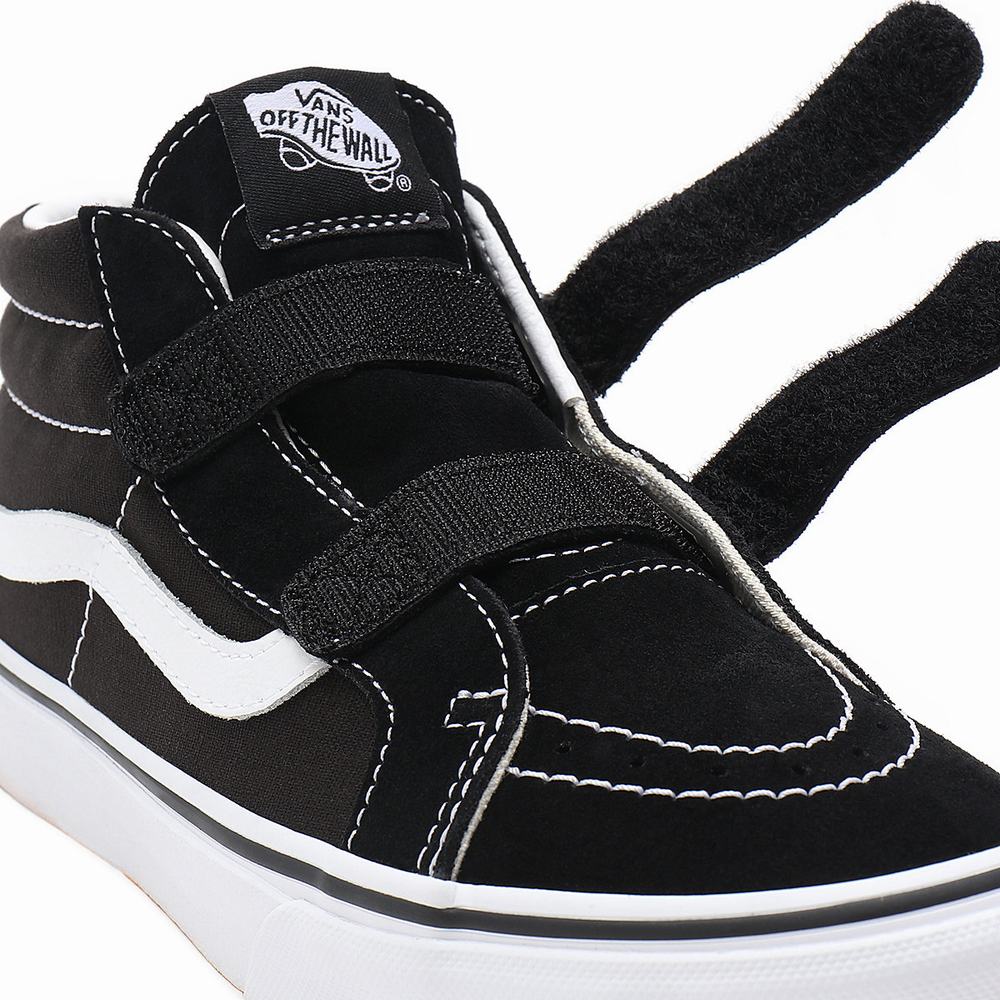 Kids' Vans Sk8-Mid Reissue V (8-14+ years) Sneakers Black | USA56024