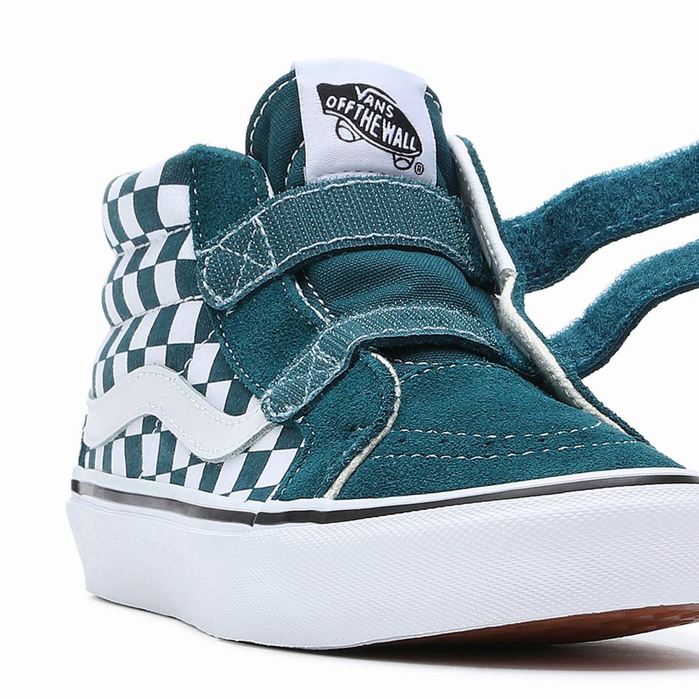 Kids' Vans Sk8-Mid Reissue V (8-14 years) Sneakers Blue | USA61897