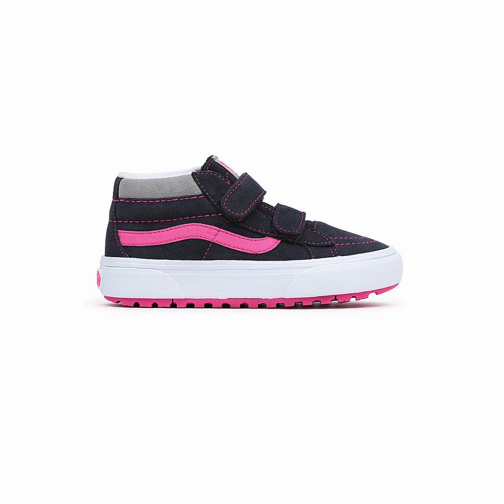 Kids' Vans Sk8-Mid Reissue V MTE-1 (4-8 years) Sneakers Black / Purple | USA04289