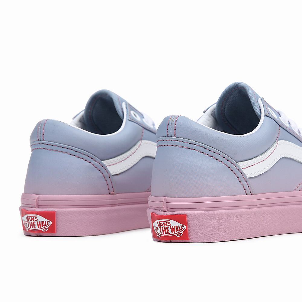 Kids' Vans Skool (8-14 years) Sneakers Blue / Pink | USA56429