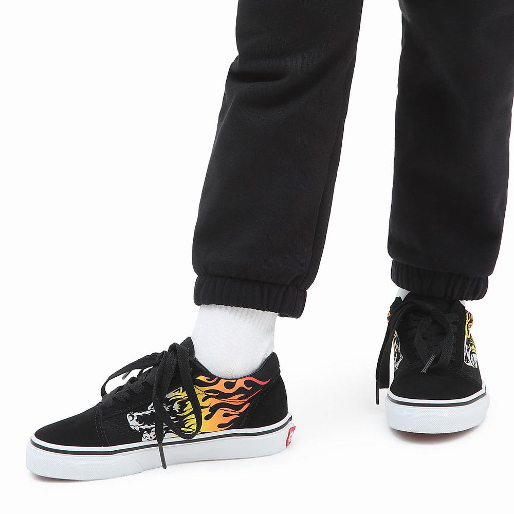 Kids' Vans Skool (8-14 years) Sneakers Black | USA58940