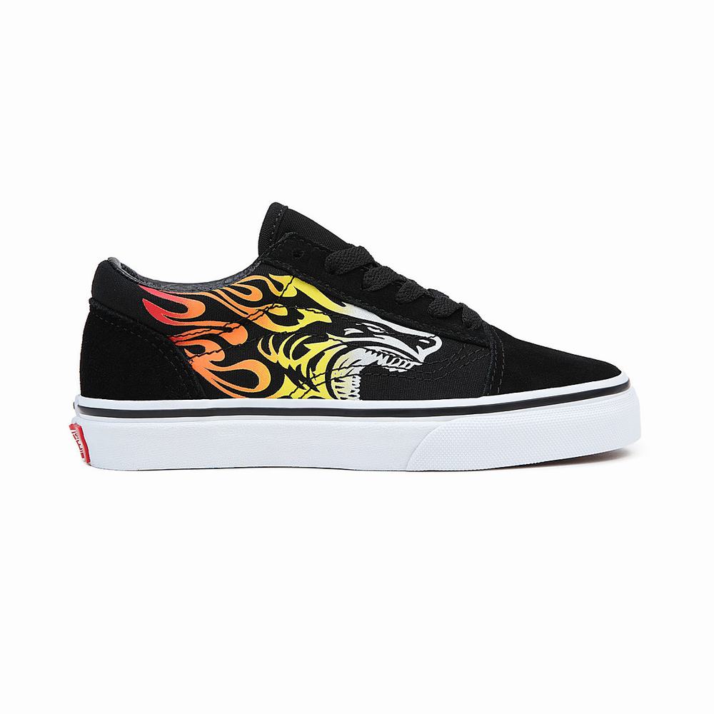 Kids' Vans Skool (8-14 years) Sneakers Black | USA58940