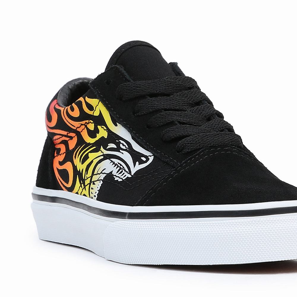 Kids' Vans Skool (8-14 years) Sneakers Black | USA58940