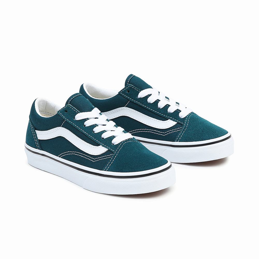 Kids\' Vans Skool (8-14 years) Sneakers Green | USA30451